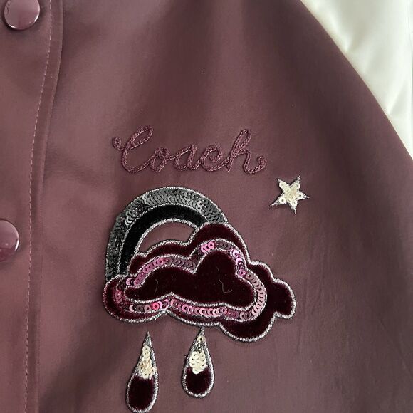 Coach Women’s Reversible Cloud Souvenir Bomber Jacket Size S - Picture 3 of 8